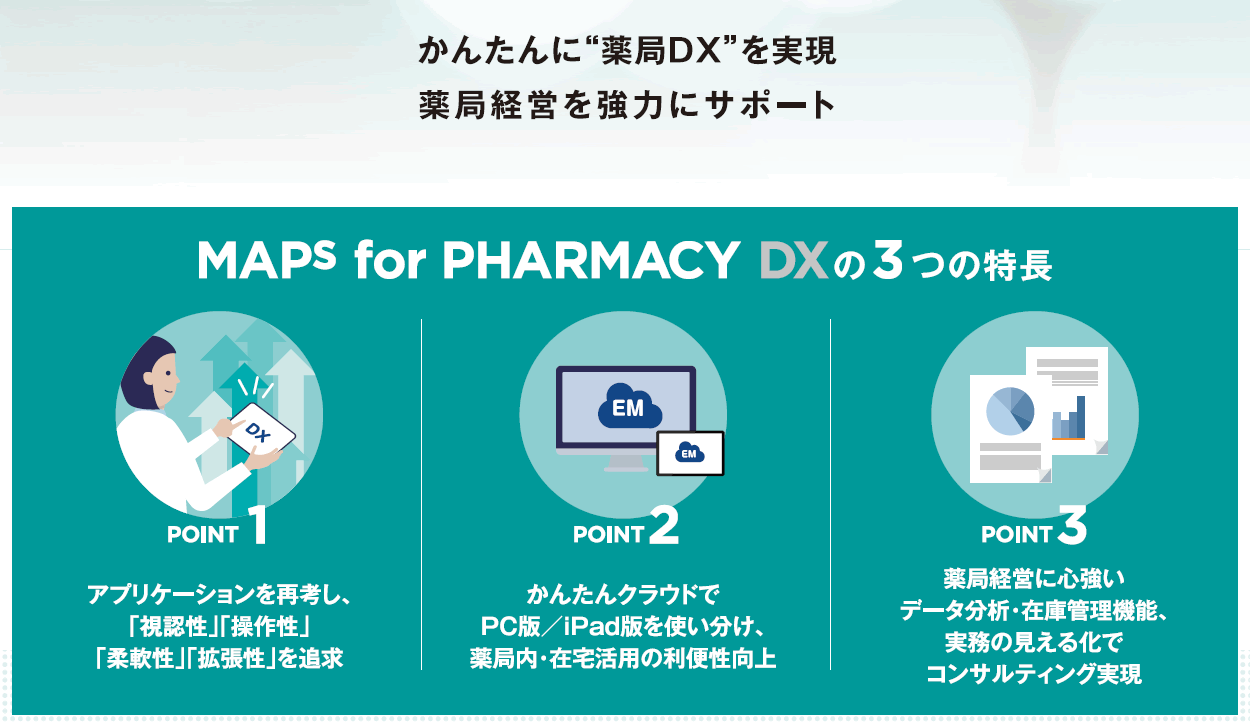 MAPs for PHARMACY DX コンセプトと3月バージョンアップ情報【3/9 無料オンラインセミナー】