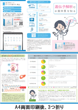 遺伝子検査販促ポスター
