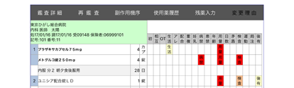強力な処方鑑査機能